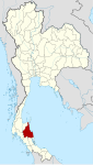 Thailand Nakhon Si Thammarat locator map